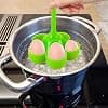 Rainao Silicone Egg Cooker - Egg Steamer Holder Instant Pot with Silicone Handles Heat Resistant - Versatile Egg Cooking Pot Compatible - Image 3