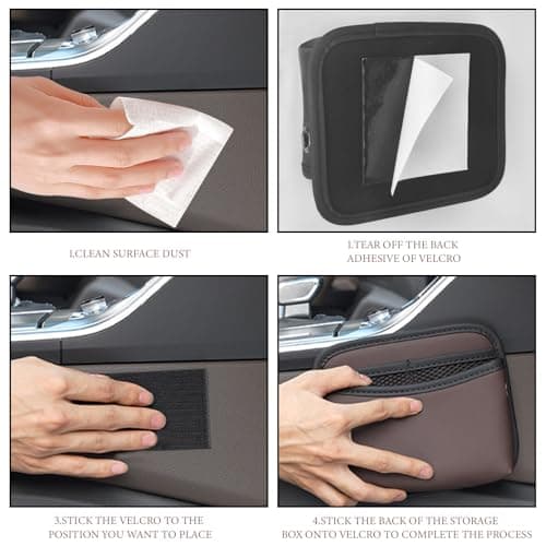 Side Pocket Organizer Seat Main Driver Organizer Car Universal Holder for Mobile Phone Universal Car Seat Accessories for Door (Black) - Image 5