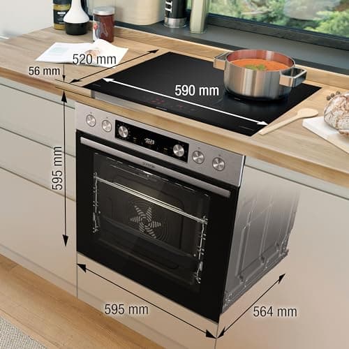 Gorenje Oven & Plate Set - 77L - ExtraSteam - AirFry - PizzaMode - PerfectGrill - Stainless Steel - Image 6