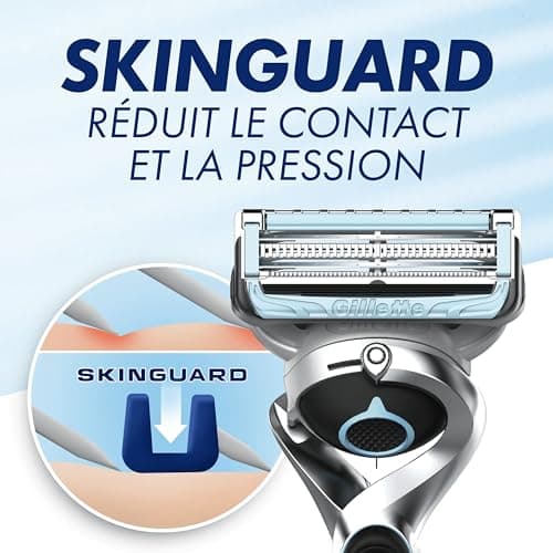 Gillette SkinGuard Sensitive Skin Flexball Razor For Men With Irritation-Prone Skin, 1 Handle, 1 Refill Blades - Image 6