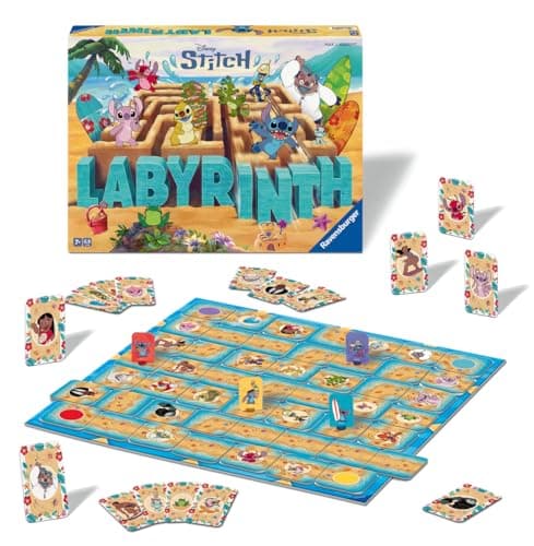 Ravensburger - Stitch Maze - Board and Strategy Game - Disney Lilo & Stitch Maze Game - Family - 2-4 Players from 7 Years Old - Board Game - 24684 - Image 3