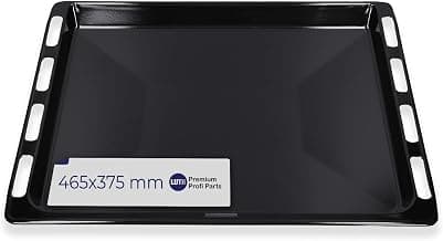LUTH Premium Profi Parts Plaque de cuisson émaillée 465 x 375 x 30 mm Plaque de four Plaque de cuisson de rechange pour four Accessoire compatible avec Bosch Siemens Balay Constructa Neff 00662999