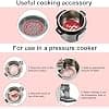 2pcs Grilles de Cuisson en Silicone Ovales, Compatibles avec Les Autocuiseurs Instant Pot 5, 6, 8 Qt et La Plupart Des Autocuiseurs (Rouge) - Image 6