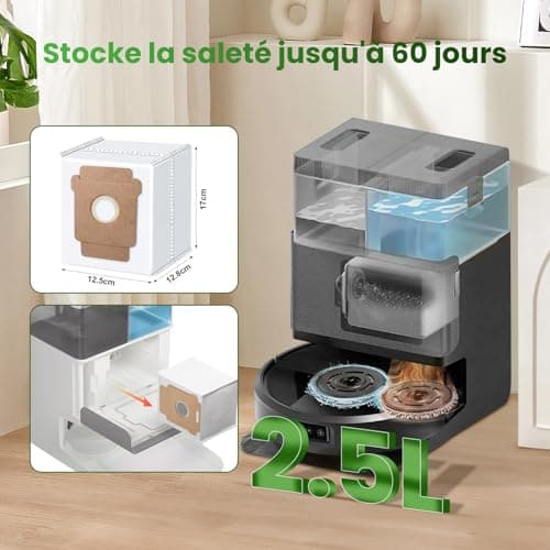 20 Accessories for iRobot Roomba Plus 405/505 Combo Robot Vacuum Cleaner, 6 Vacuum Cleaner Bags 4 Side Brushes 4 Wipes 4 Filters 1 Main Brush 1 Cleaning Brush - Image 4