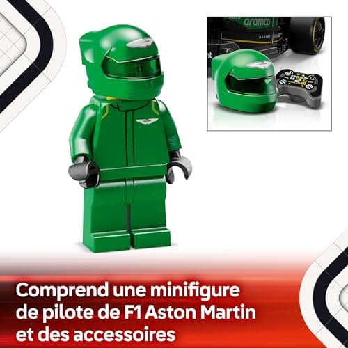 LEGO Speed Champions Voiture F1 Aston Martin Aramco AMR24 - Jeu de Construction avec Voiture de Course - Minifigurine Collector de Pilote de Formule 1 - Cadeau pour garçons et Filles dès 10 Ans 77245 - Image 6