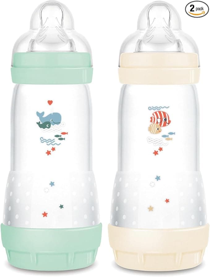 MAM Easy Start/Anti-Colic Bottle "Classic" 320 ml Mint + Cotton Teat Flow 3 x 2 - Image 10