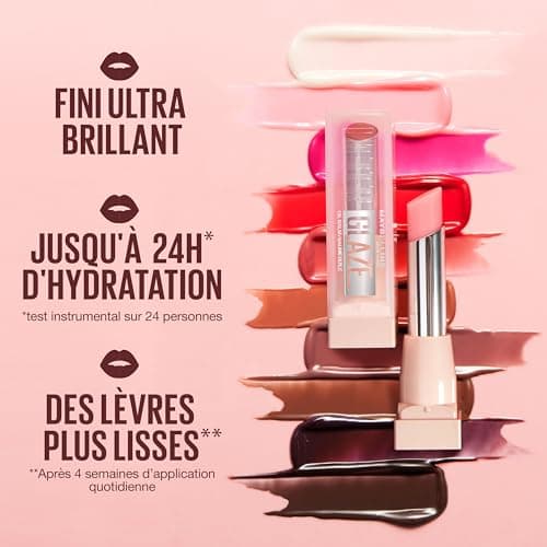 Maybelline New York - Moisturizing Oil Balm - Smooth and shiny lips - Lacquer effect - Enriched with Hyaluronic Acid and Cherry Extract - Lifter Glaze - Shade : 002 Pink Drip - Image 4