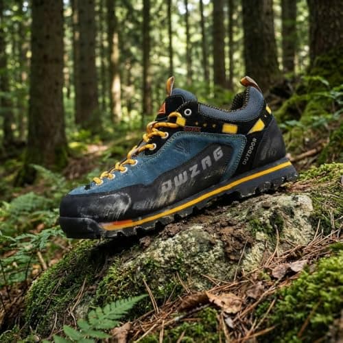 SANANG Men's Outdoor Hiking Shoes, Sport Leather Mountaineering Trekking Hunting Sports Shoes - Image 7