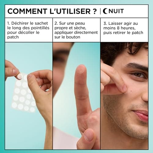 GARNIER - PureActive - Ultra Pimple Patch Anti-Imperfections - Réduit Visiblement les Boutons en 8 Heures, Ne Laisse Pas De Traces - Idéal Boutons Matures - Tous Types de Peaux - 22 Patchs (2 Tailles) - Image 7