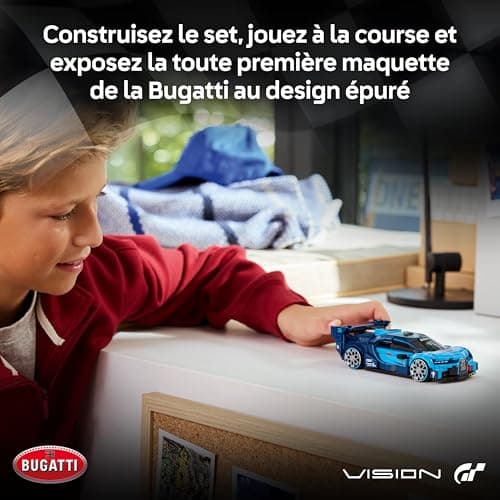LEGO Speed Champions Hypercar Bugatti Vision GT - Jouet Voiture - Maquette avec Minifigurine Collector de Pilote - Idée de Cadeau Gaming pour Garçon dès 9 Ans & Fans de Sport Automobile 77253 - Image 3