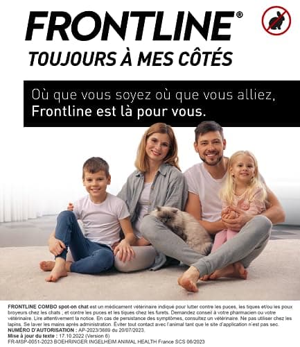 FRONTLINE Cat Combo - Fleas, Ticks & Lice - Against Larvae & Eggs - Kills & Kills - Protects Animals & Habitat - Up to 4 Weeks - Made in France - 3 Spot On Pipettes - Image 8