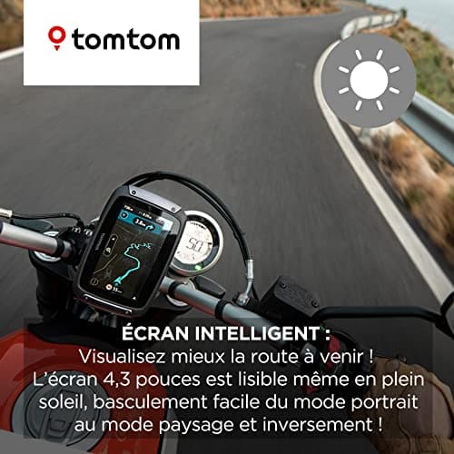 TomTom GPS Moto RIDER 500 - 4,3 pouces Cartographie Europe 49, Traffic, Zones de Danger, Appel Mains-Libres, Compatible Siri et Google Now - Image 5