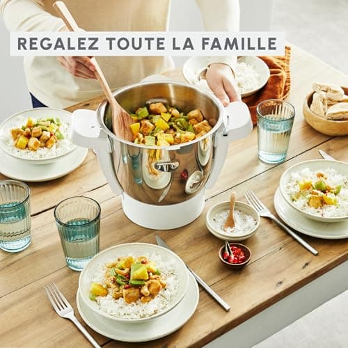 Moulinex Robot cooker, capacity 4.5 L, 15 modes, manual mode, integrated scale, silent, Moulinex application, unlimited recipes, Made in France, Companion Pro, HF850BF0 - Image 5