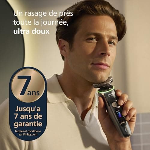 Philips i9000 Prestige Ultra Shaver, Wet and Dry Electric Shaver, Skin IQ Pro Technology, Triple Lift & Cut System, 360° Rotating NanoTech Precision Blades, 5 Shaving Modes, XP9402/11 - Image 5