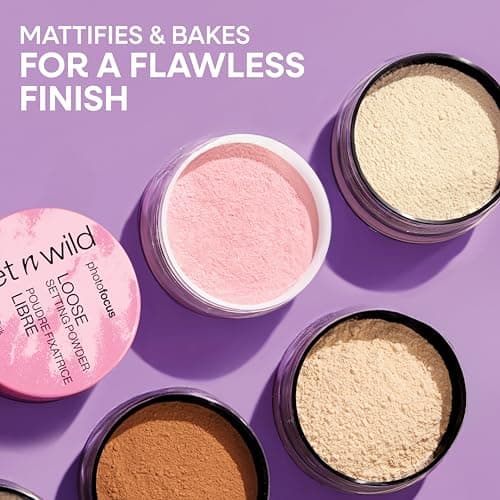 Wet n Wild Photo Focus Loose Setting Powder, Poudre de Fixation Soyeuse et Légère pour Fixer, Matifier, Absorber l'huile et Cuire, Effet Flou Doux, Translucent - Image 4