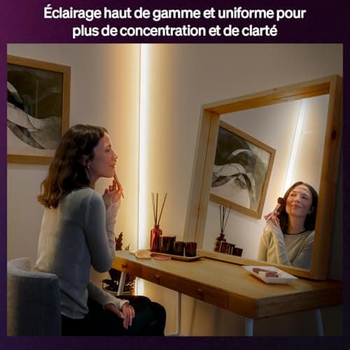 Philips Hue OmniGlow 3 m Micro LED Strip, 2700 lm, Ambiance and Bright Colour, Flexible Indoor Lighting, Uniform Light, Cuttable, App and Voice Control - Image 6