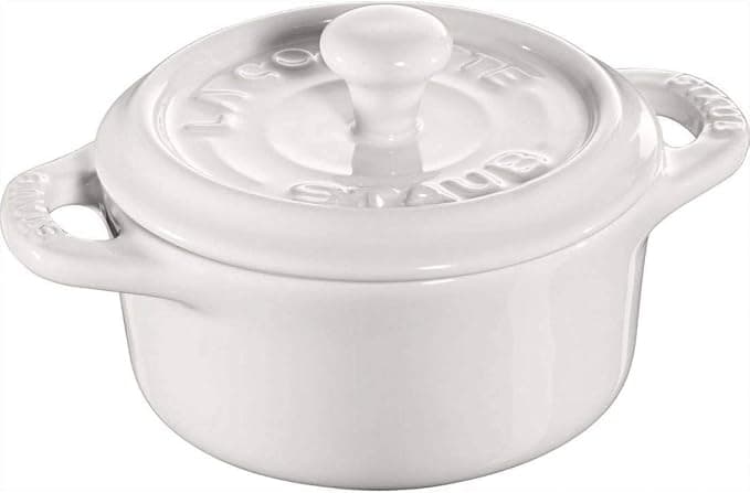 Mini casserole redonda de cerâmica da Staub - Branco - Image 1