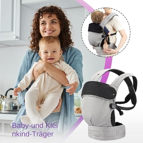 Porte-bébé ergonomique réglable léger et doux pour les activités de plein air, porte-bébé orienté l' | Pour les mamans pour la randonnée, les voyages, l'avion, le shopping, les activités - Image 3