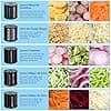 Attachment Slicer and Shredder Grater for KitchenAid Mixer on Stand - Cheese Grater, Vegetable Chopper, Fruit/Salad Cutter - Vegetable Cutter Accessory with 5 Blades per MMOBIEL - Image 5