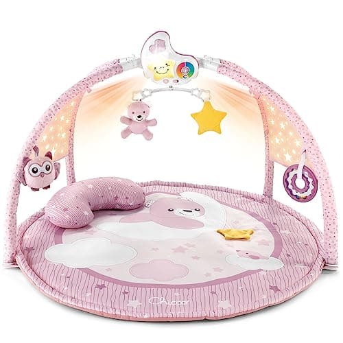 Chicco Enjoy Colours 3-in-1 Multifunctional Electronic Gym, Star Projector, Removable Night Light and Relaxing Music – Toys for Babies from Birth – Pink - Image 3