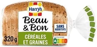 Harry's HARRYS - Harry's Beau & Bon Pain De Mie Wheat Flour Cereals & Seeds 320 g - Pack of 4