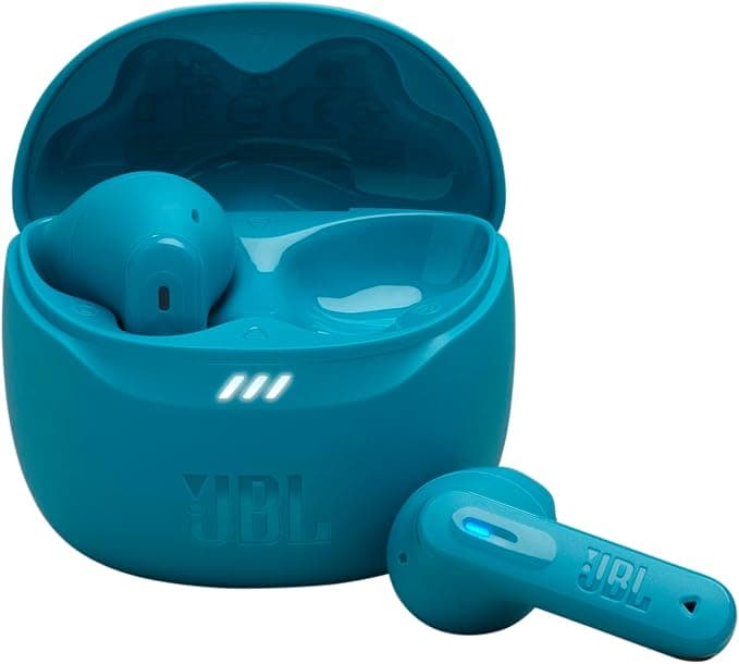 JBL Tune Flex 2, Wireless Bluetooth Headphones, 48 Hours Battery Life, IP54 Water and Dust Resistance, IP54 Water and Dust Resistance, Multi-Point Connection, Turquoise - Image 1
