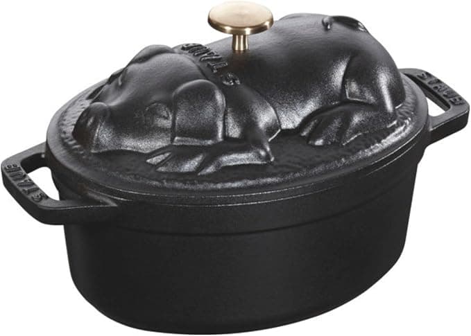 Staub 40500-171-0 Cocotte Cocotte Cast Iron 17 cm Matt Black - Image 1