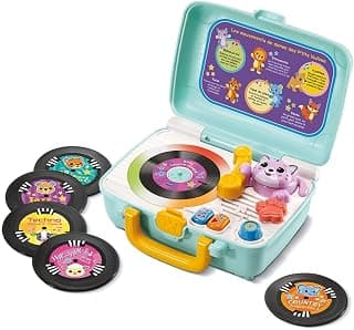 VTech Baby P'tits Loulous Record Turntable, 568105, Multicoloured, Standard
