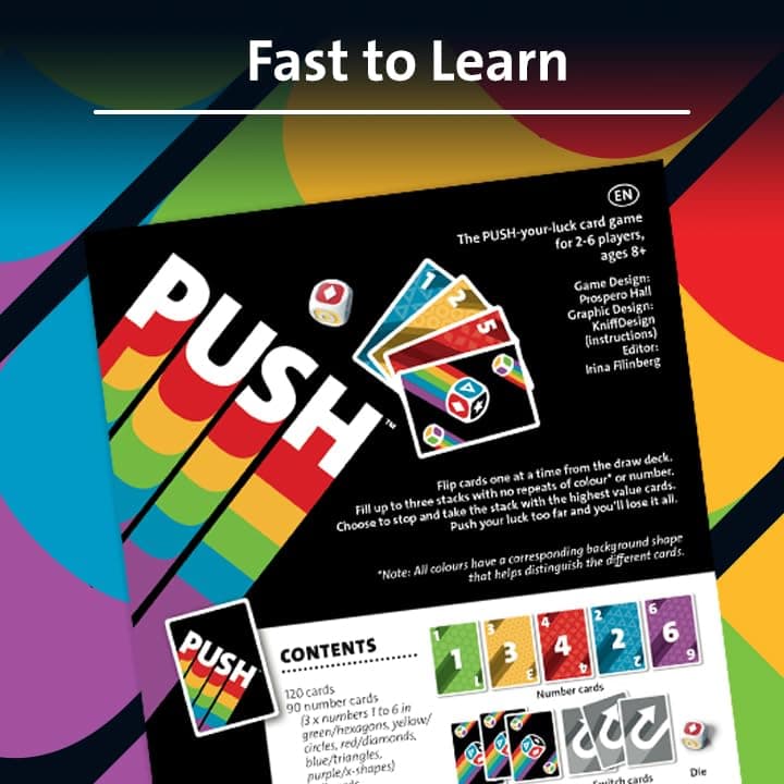 Ravensburger - Push - Ambiance Game - Card and Dice Game - 2 to 6 Players from 8 Years Old - With Family or Friends - 26828 - Multilingual - French Included - Image 5