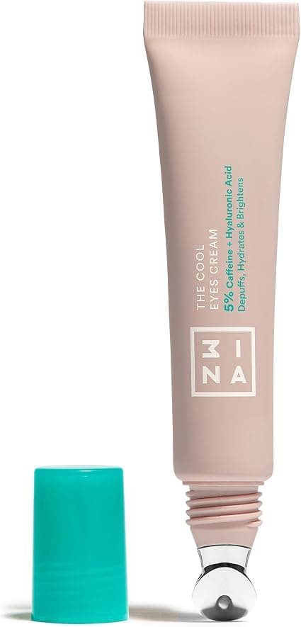3INA MAKEUP - The Cool Eyes Cream - Eye Contour with 5% Caffeine & Hyaluronic Acid - Eye Contour Improves Microcirculation and Elasticity - Vegan - Cruelty Free - Image 1