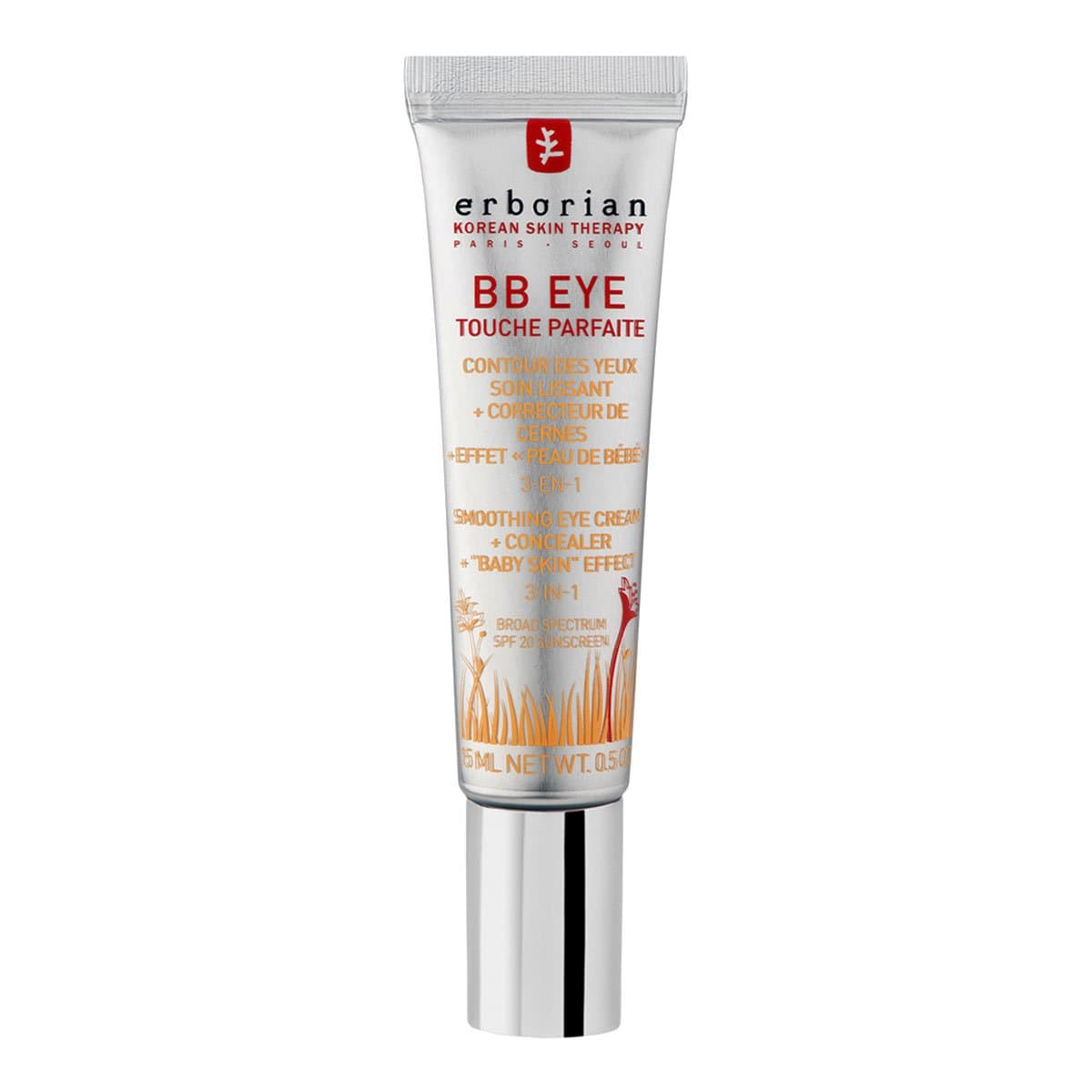 Erborian - Crème BB Eye Touche Parfaite - Maquillage & Soin du Visage - Contour des Yeux - Camoufle, Anti-Cernes, Effet Peau de Bébé - Protection Solaire SPF 20 - Cosmétique Coréen - 15 ml - Image 3