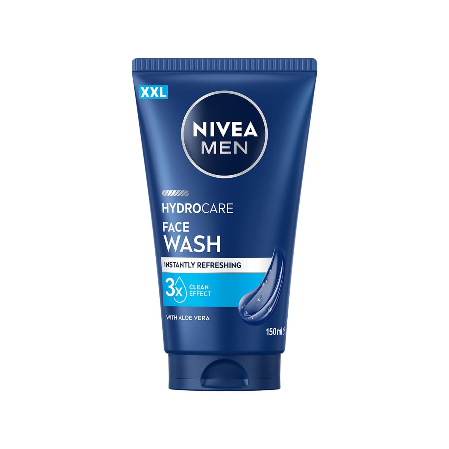 NIVEA MEN - Gel Nettoyant Visage Quotidien - Peau Rafraîchie Instantanément - Hydrocare - XXL - Aloe Vera & Pro-Vitamin B5-3 Effets Nettoyants - Non Desséchant - Élimine l'Excès de Sébum - 150 ml - Image 10