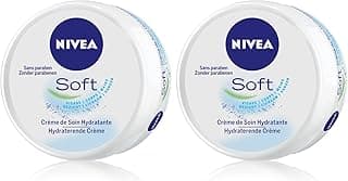 NIVEA SOFT Crème de soin multi-usage hydratante 48H (1x50ml), Soin hydratant Visage Corps & Mains Vitamine E & Huile de Jojoba, Formule Vegan lègère & fraîche, 95% ingrédients d'origine naturelle
