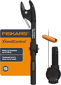 Fiskars XtendControl Pruning Head and Cord Winder with Linear Dual Pulley System, Quick Adjust Cord Handle, Compatible with XtendControl Extension Leads (Pole Not Included)