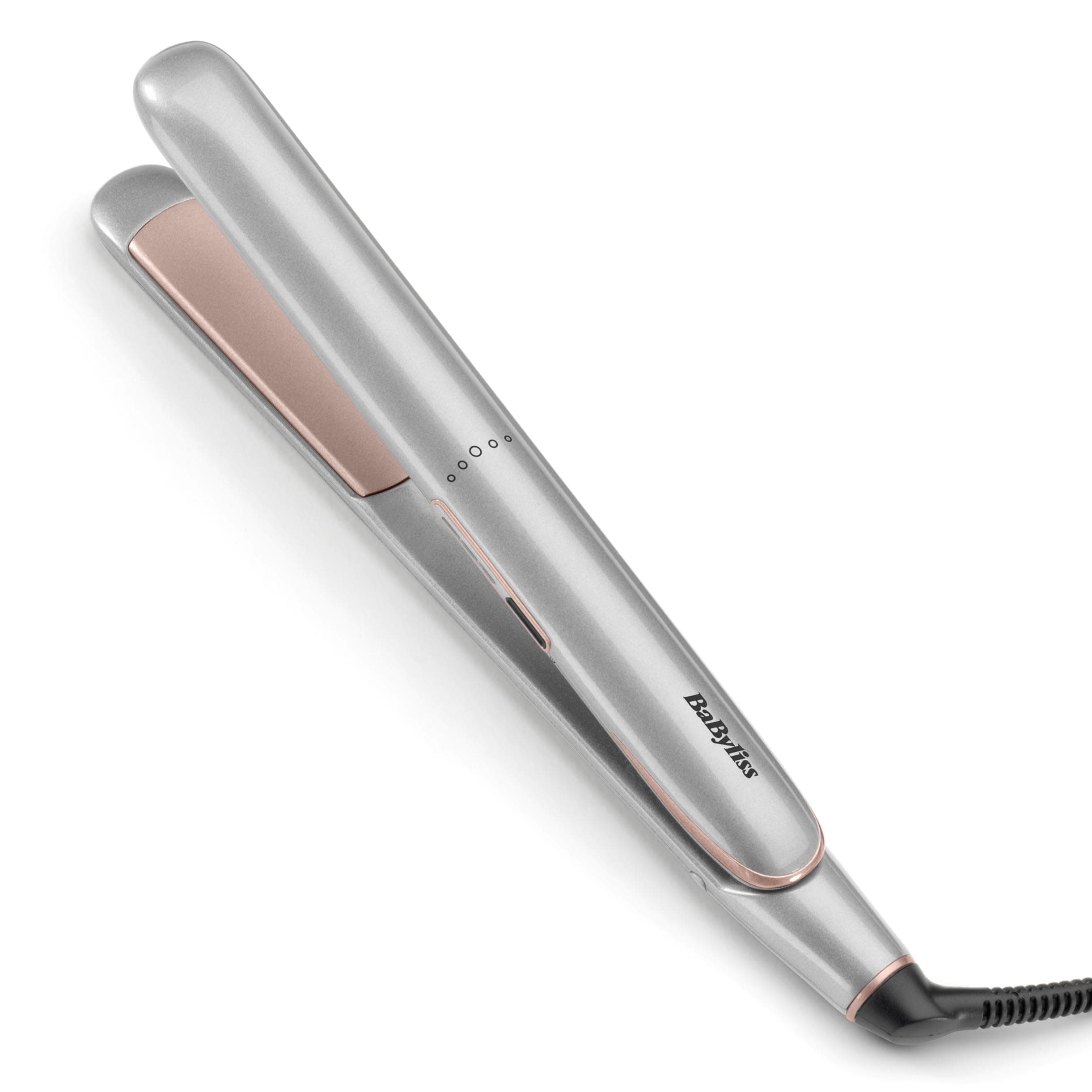 BaByliss Lisseur cheveux Cosmos – NOUVEAUTÉ 2025, Technologie céramique, 3 réglages de température 180–235°C, Multi-voltage, Argenté, ST260E - Image 8