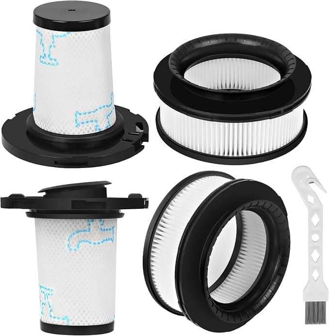 Rowenta 4 Filters for Rowenta X-Force Flex Vacuum Cleaner 11.60 12.60 14.60 15.60 RH98** RH999** RH9878WO RH9879WO RH9898WO RH98A8WO RH98A9WO RH98COWO RH9958 WO RH99 58WA RH9959WO ZR009007 ZR009008