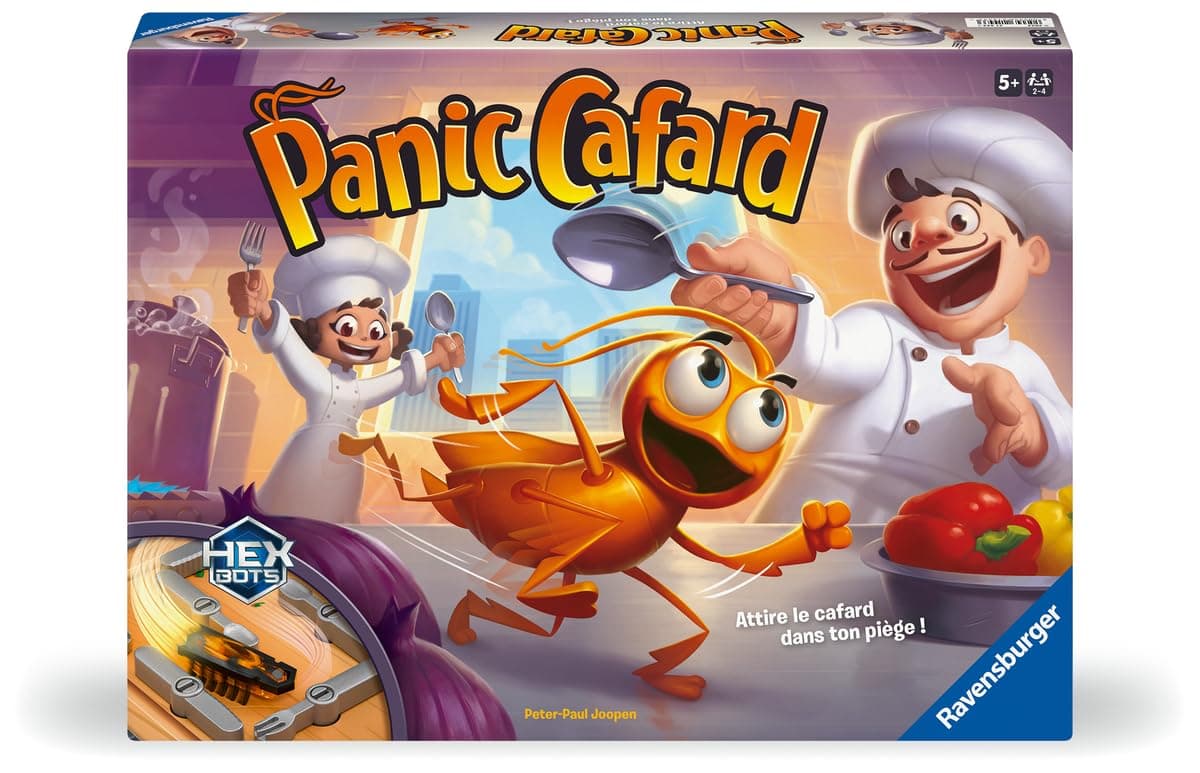 Ravensburger - Panic Cockroach - Board Game 5 Years and Up - Fun Speed Game with Electronic Cockroach - 2 to 4 Players - French Version - 21443 - Image 1