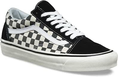 Vans Women's Asher Low Top Sneakers, Anaheim Factory Black C, 36.5 EU