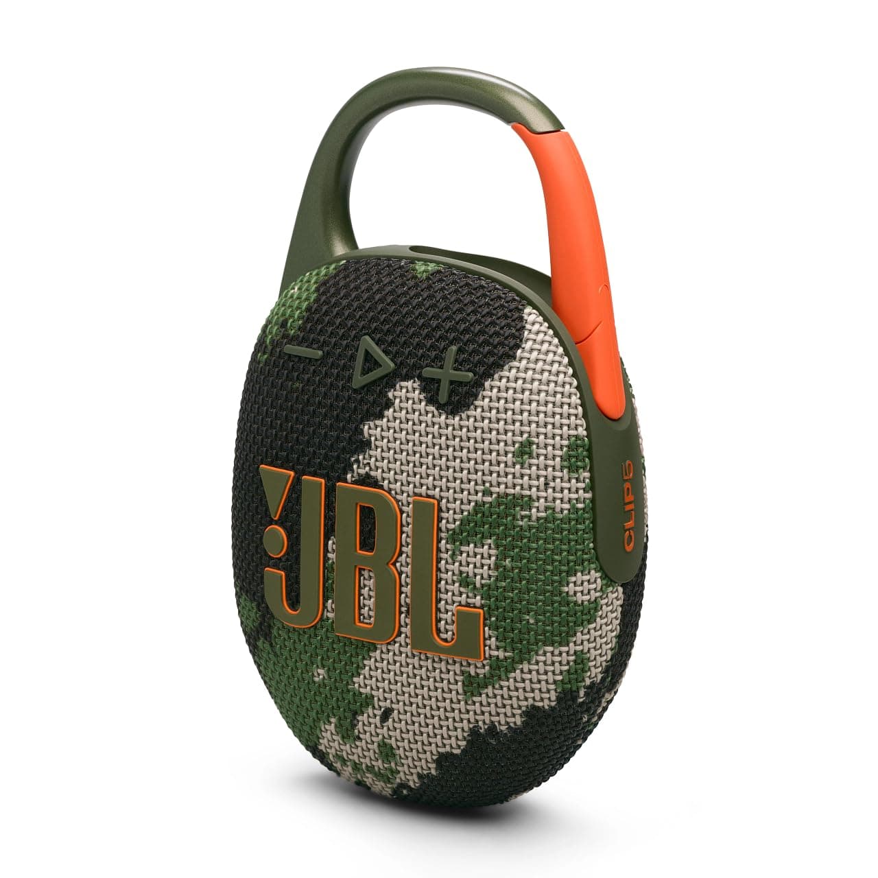 JBL Clip 5, ultra-portable Bluetooth speaker, built-in carabiner, JBL Pro, powerful bass, 12 hours of battery life, Playtime Boost function, IP67 water and dust resistant, camouflage design - Image 1