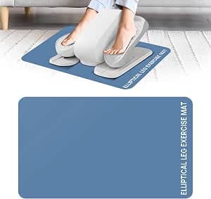 Elliptical Mat Under Desk - Non Slip Exercise Equipment for Bike Peloton, Small Exercise Mat for Office Workout Equipment