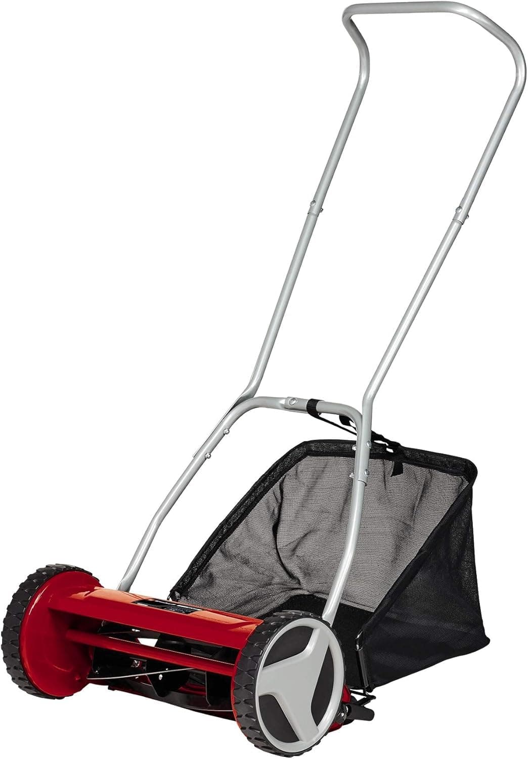 Einhell Manual Lawnmower GC-HM 400 (up to 250 m², Cutting Cylinder, 5 Steel Blades, Cutting Height Adjustment on 4 Levels from 13 to 37 mm, 27 Litre Pickup) - Image 1