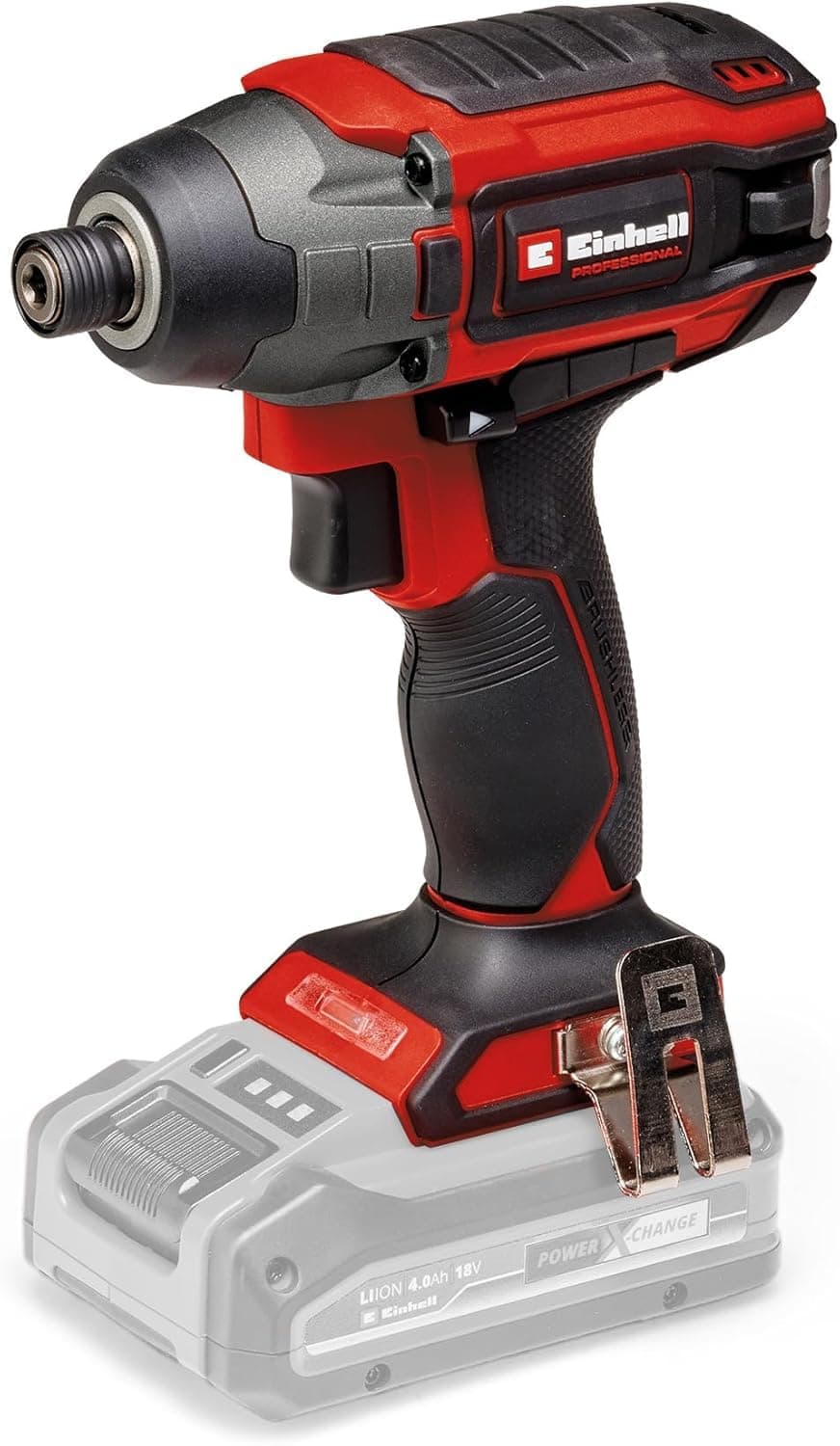 Einhell Professional TP-CI 18-220 Li BL-Solo Power X-Change Cordless Impact Driver (18 V, 220 Nm, Carbon Free Motor, Hex Socket Bit Holder, Variable, Without Battery)