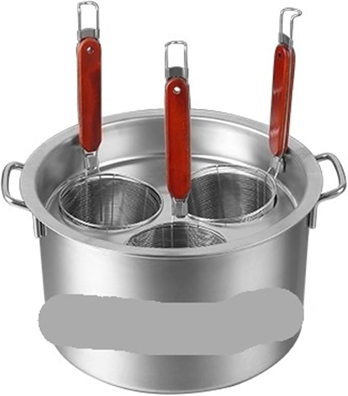 Stainless Steel Cooker Insert Set Stainless Steel Cooking Noodle Pot Large Soup Pot Bucket Food Drawer Dumpling Baking Tray Instant Pot Accessory - Image 1