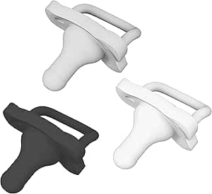 Dr. Brown's HappyPaci 100% Silicone Dummies 0-6m, BPA-Free, Black, Cool Grey, White, 3-Pack