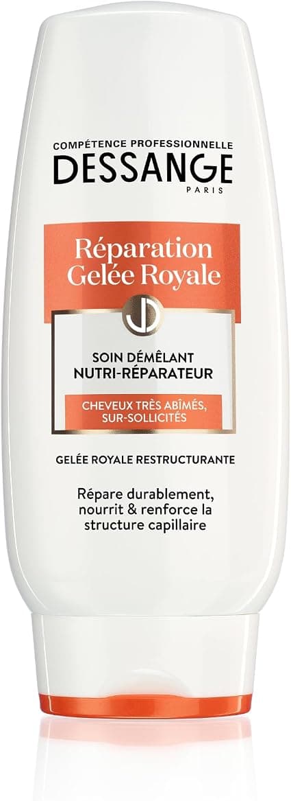 DESSANGE - Nutri-Repair Royal Jelly Repair Detangling Care - Formula Enriched with Restructuring Royal Jelly - Nourishes & Strengthens Fiber - For Very Damaged, Over-Stressed Hair - 200ml - Image 1