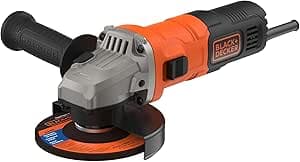BLACK+DECKER 15mm 710W Compact, Wired Angle Grinder, BEG010-QS