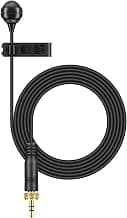 Sennheiser ME 4, micro-cravate cardioïde à condensateur professionnel à excellente intelligibilité de la parole pour les diffusions et les présentations - Antracite (508936)