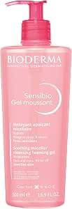 BIODERMA Sensibio Foaming Gel - Soothing Micellar Cleanser - Removes Make-up from Face and Eyes - Sensitive Skin - Strengthens Natural Hydration - Pump Bottle 500ml