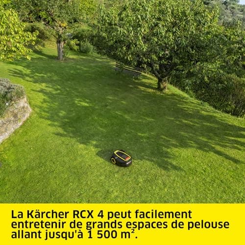 Kärcher RCX 4 robot lawnmower without bounding cable, mowing area: 1500 m², up to 60% gradient, all-wheel drive, hedgehog detection, GPS + RTK + camera - Image 8