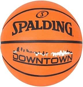 Spalding Downtown Black Rubber Basketball Size 7